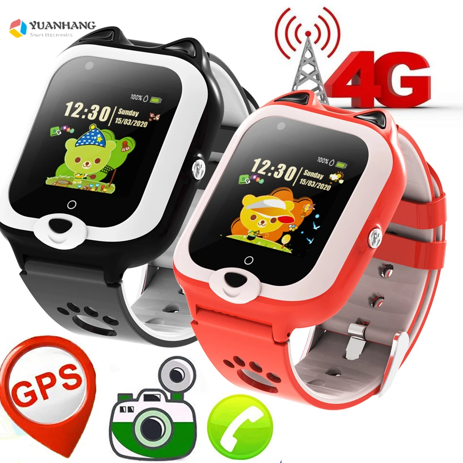 

IPX7 водонепроницаемый смарт 4G Удаленная камера GPS Wi-Fi Дети Студенты Smartwatch SOS видео звонок монитор трекер местоположение телефон часы