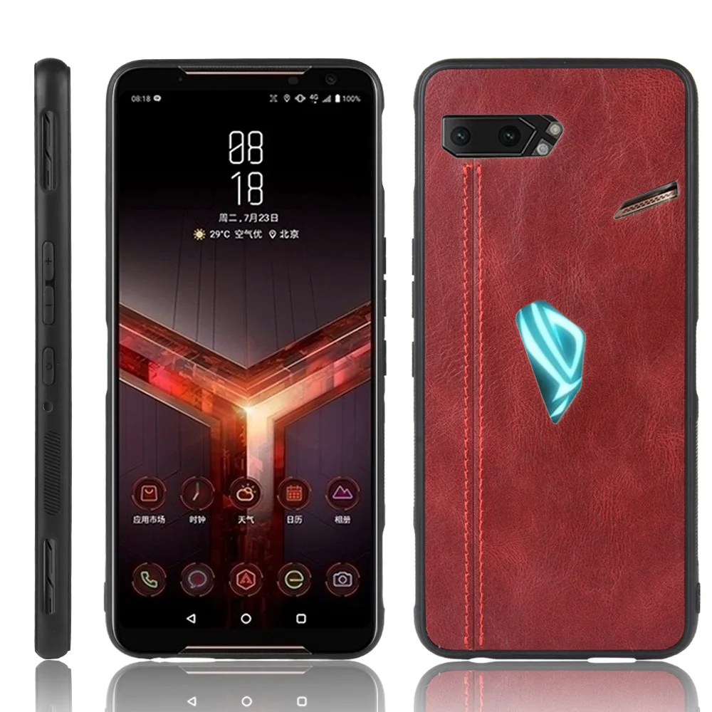 Чехол для Asus ROG Phone II ZS660KL чехол Zenfone 6 ZS630K Роскошный деловой кожаный задней панели 6Z