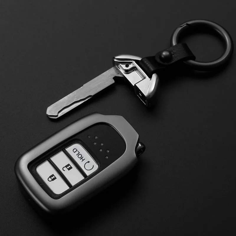 Автомобильный Алюминиевый чехол для ключа дистанционное кольцо ключей Пряжка