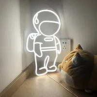 Astronaut Neon Sign Light LED Wall Window Hanging Setting Acrylic Decoration Indoor For Home Room Bedroom Teen Room Decoration