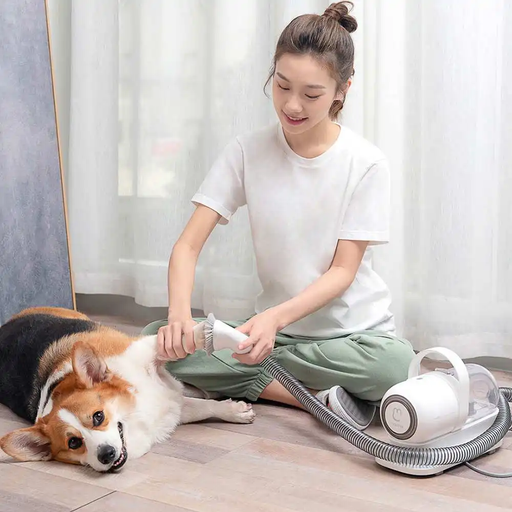 Peine el&eacute;ctrico multifuncional para mascotas, recortador de pelo con hilo, productos para mascotas, juego de aseo para gatos y perros-4