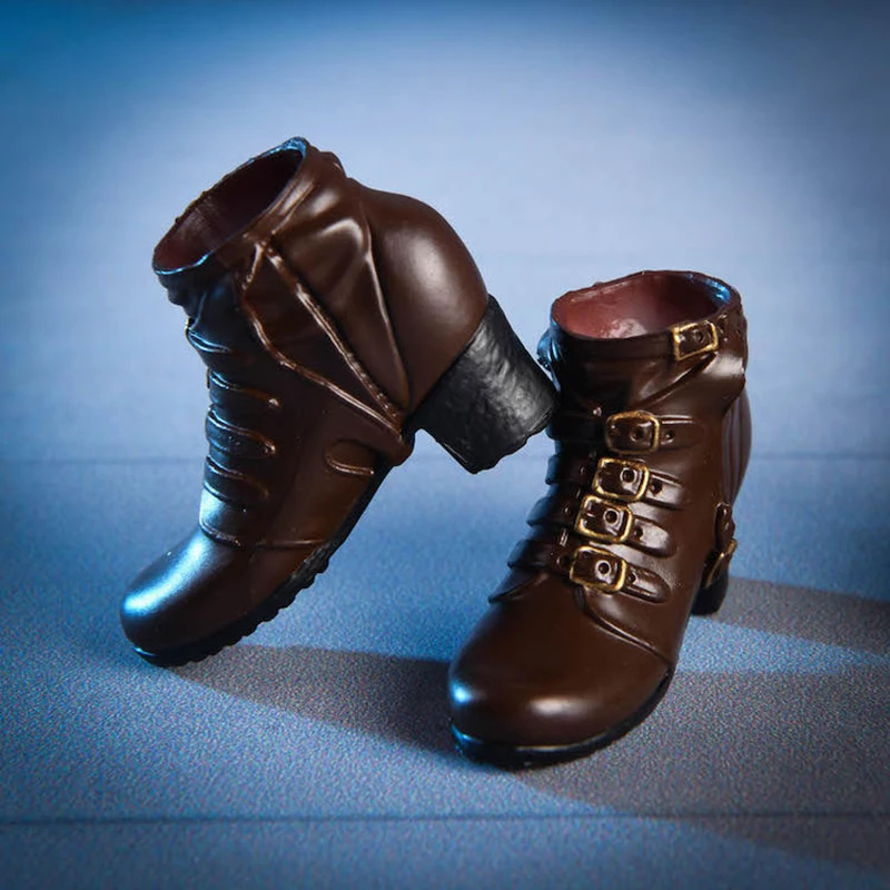 

1/6 Scale 18X02 Long Short Combat Leather Boots Female Shoes for 12 Inch Soldier Figure Doll Toys Accessories