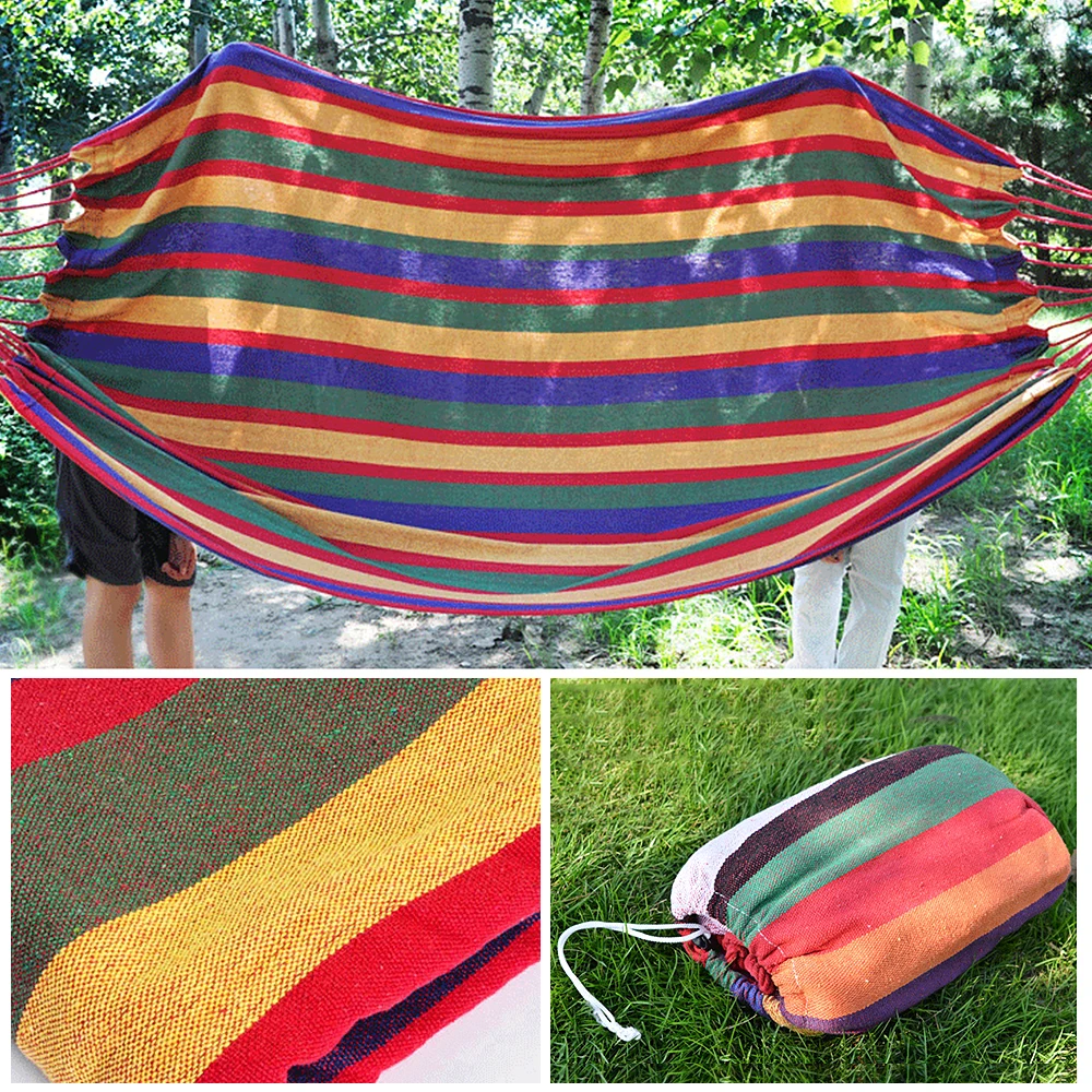 Outdoor Camping Single / Double Hammock for Backyard Patio Porch Garden Indoor Entertainment | Спорт и развлечения