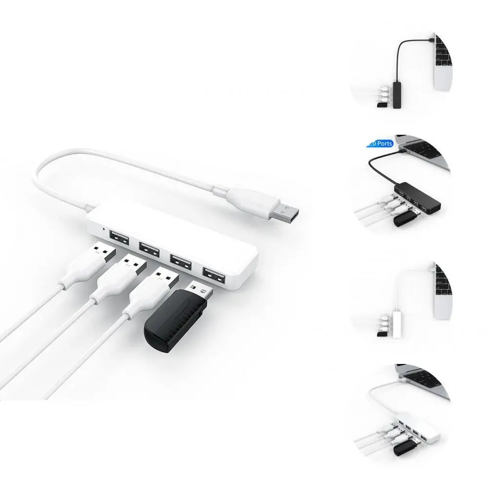 

Cable Hub Stylish Lightweight 4 in 1 USB2.0 Splitter Cable Hub Computer Accessories Docking Station Splitter Cable Hub