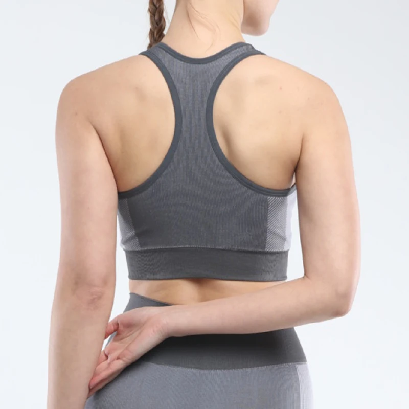 Высококачественный комплект из 2 предметов для тренировок Женский бесшовный