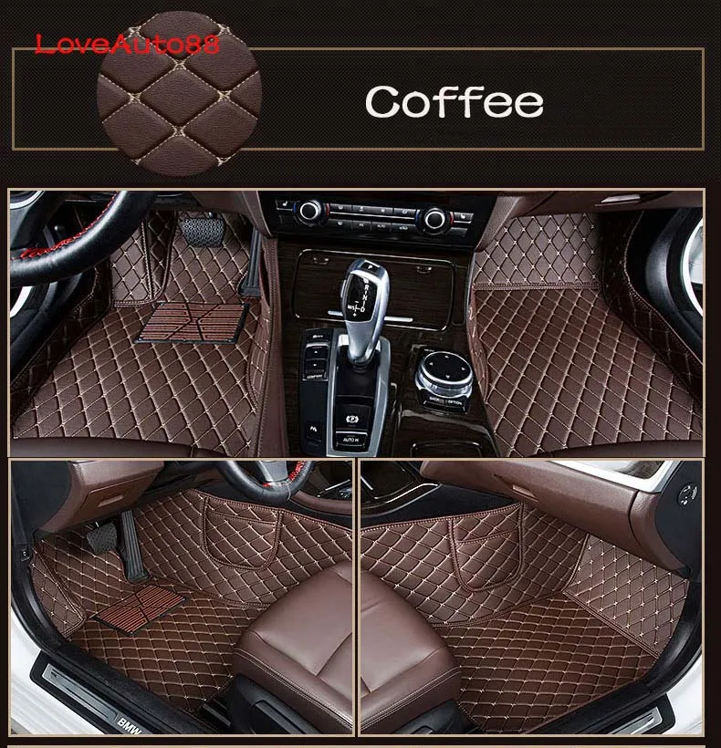 Petrol Coffee Автомобильные коврики авто чехлы на сиденья авто тормозные колодки коврики на приборную панель аксессуары для автомобильных ковриков для Toyota RAV4 RAV-4 регбийные кожанные - Название цвета: Petrol Coffee