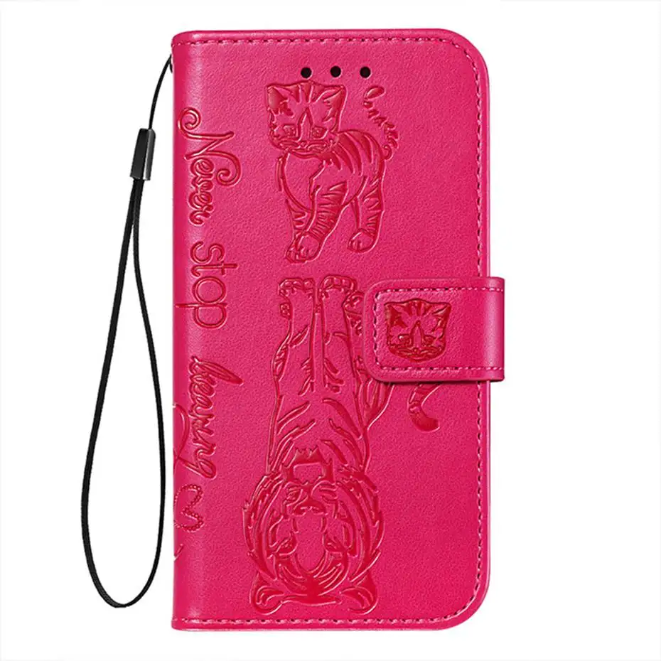 Rose Кожаный флип-чехол с 3D кошкой и тигром для huawei P30 P20 Pro mate 30 Lite P Smart Z Y7 Prime Honor 9X20 Pro 8A 10i Y6 - Цвет: Rose