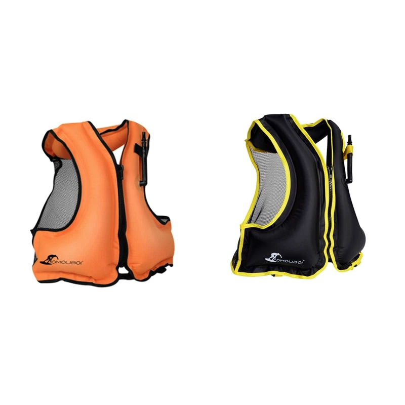 Спасательный жилет OMOUBOI для взрослых рафтинга плавания спасательный оранжевый и