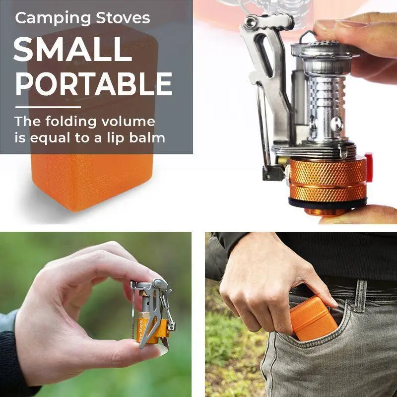 

Mini Camping Gas Stove Portable Folding Outdoor Backpacking Stove Tourist Equipment For Cooking Hiking Picnic Camping Stove