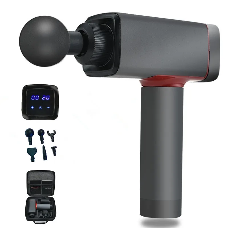 Ударный массажный пистолет с 20 скоростями портативное устройство для глубоких