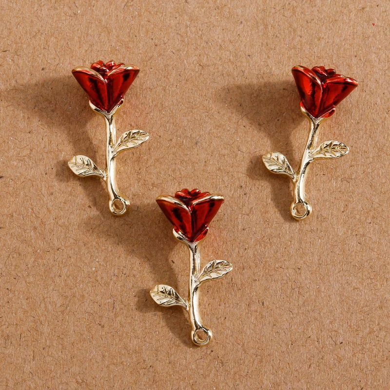 4 шт. эмалированные подвески для ювелирных изделий 12 х24 мм |