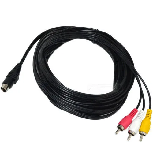 1 шт. 5ft S-Video 7 Pin типа папа для 3 * RCA разъем AV аудио-видео кабель адаптер портативных