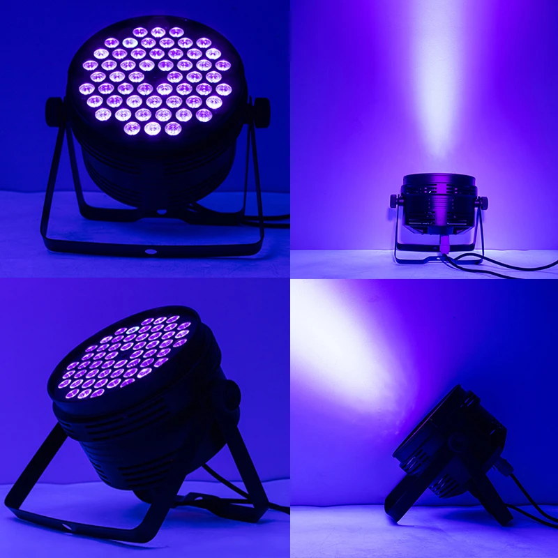4 шт. алюминиевый сплав светодиодный Par 54x3 Вт фиолетовый DMX512 сценическое