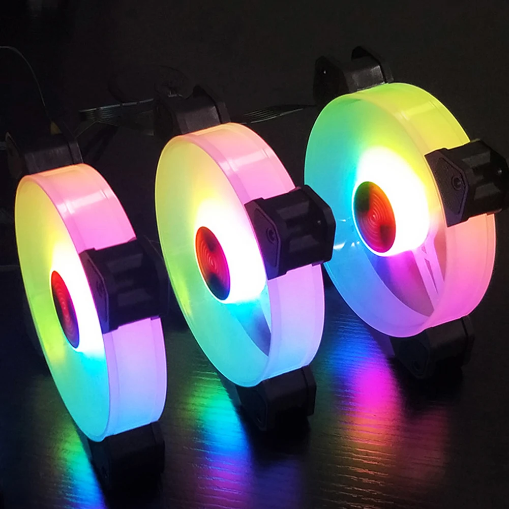 Бесшумный кулер COOLMOON 140 мм с RGB подсветкой бесшумный для ПК корпусом компьютера