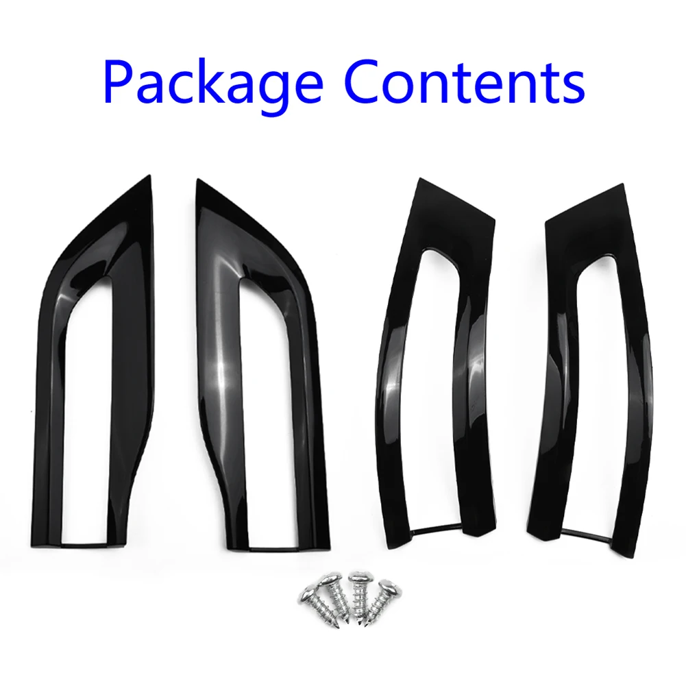 

Tail Light Fog lamp decorative frame Gloss Black Inner&Outer Plastic Accessory For Jeep Grand Cherokee 2014-2020