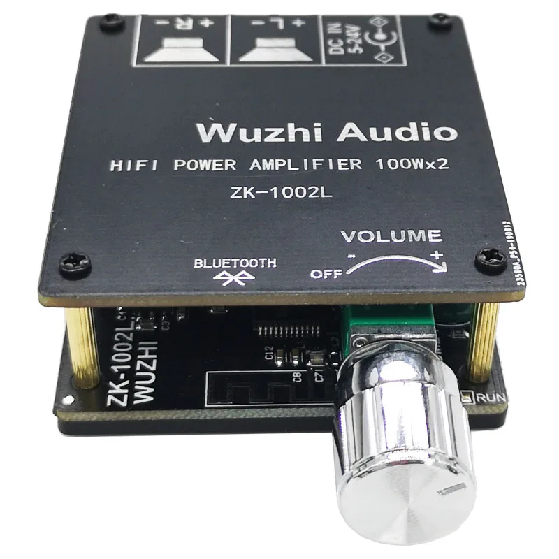 Bluetooth 5.0 Digital power Amplifier Board 100W+100W Wireless Audio Stereo Amp AUX with adjusts volume switch for DC 12V 24V |