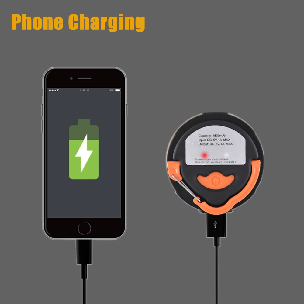 rechargeable lamp camp led light phone charging usb rechargeable light lantern magnetic led work light tent light for emergency free global shipping