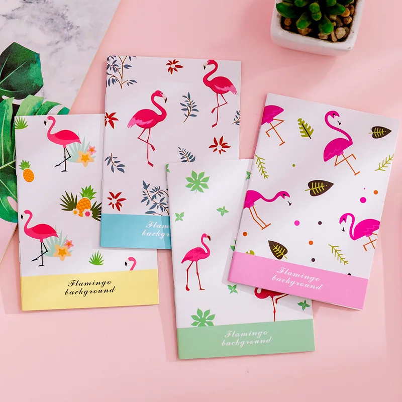 

1 Pcs Portable Flamingo Fruit Notebook Cactus Notebook Cute Diary Day Planner Kawaii Journal Stationery Gift School Supplies