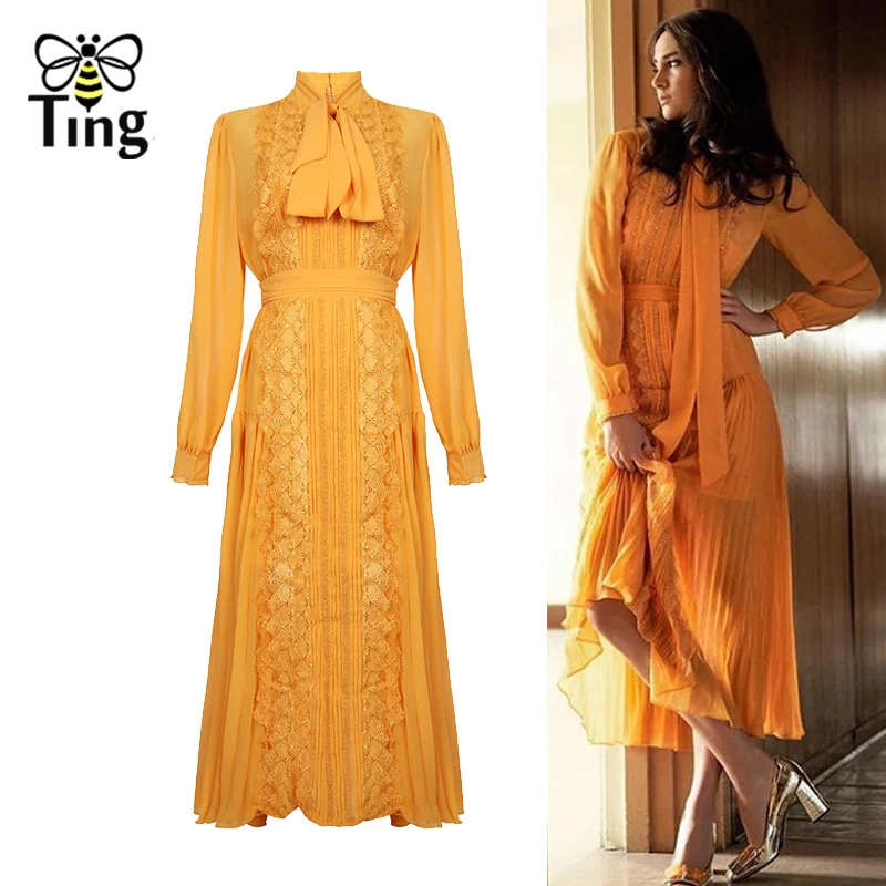 Tingfly 2020 новое кружевное плиссированное платье в стиле SP повседневное облегающее