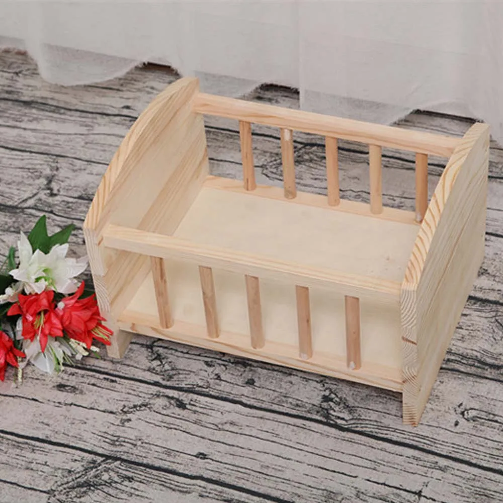Wood Bioby Ретро деревянная кровать новорожденный фотосессия реквизит детский студийный фон для фотосъемки шпаргалки розовый/фиолетовый/зеленый/небесно-голубой - Цвет: Wood