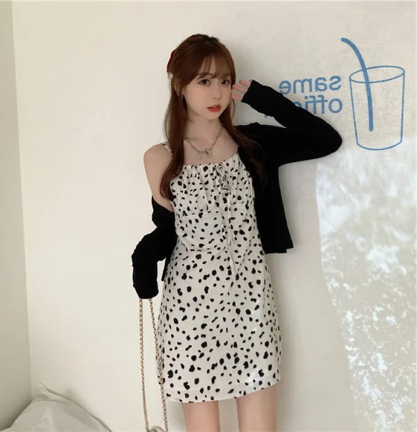 

Large Size Fat Sister Slimming One-Piece Women's Autumn Floral Strap