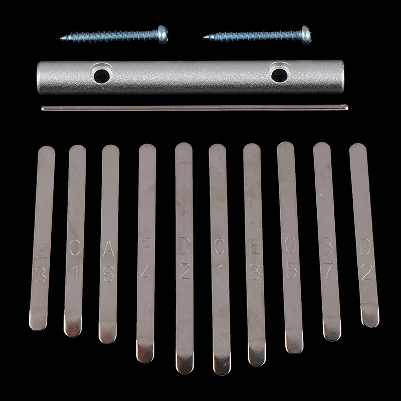 

10-клавишная клавиатура Kalimba, сделай сам, стальные клавиши, мост, большой палец, пианино, музыкальная Запасная часть