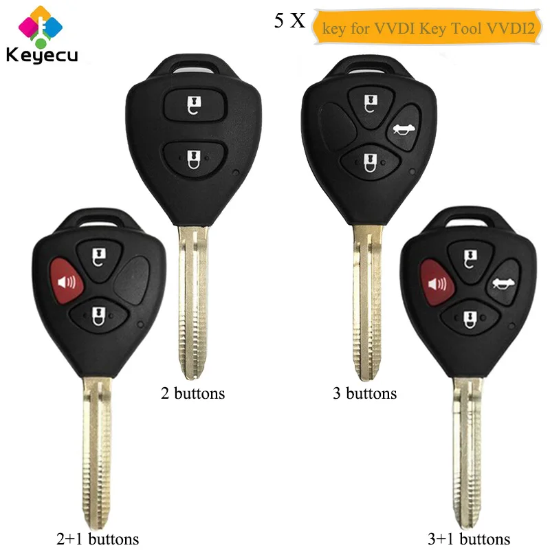 KEYECU 5 шт./лот для Toyota Style XHORSE английская версия проводной универсальный