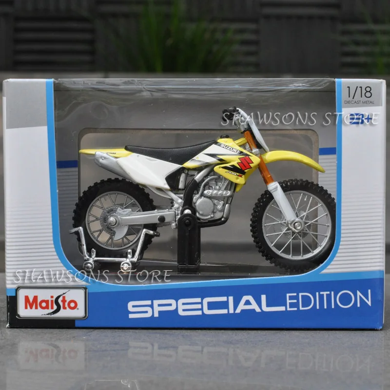 Литые игрушечные модели Maisto 1:18 Suzuki RM Z 250 копия миниатюрного мотоцикла|maisto 1:18|miniature