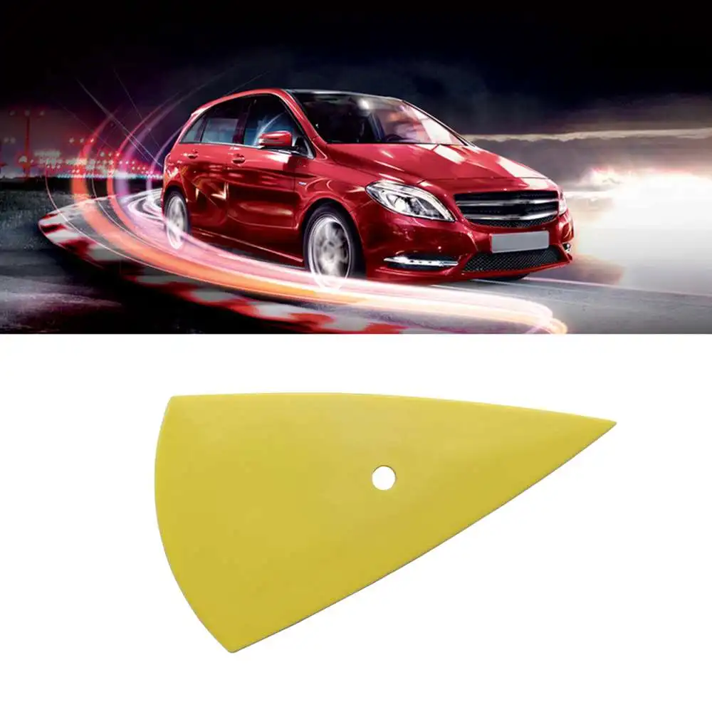 

5pcs Yellow Contour Corner Squeegee For Car Decals Window Tint Vinyl Wrap Tools