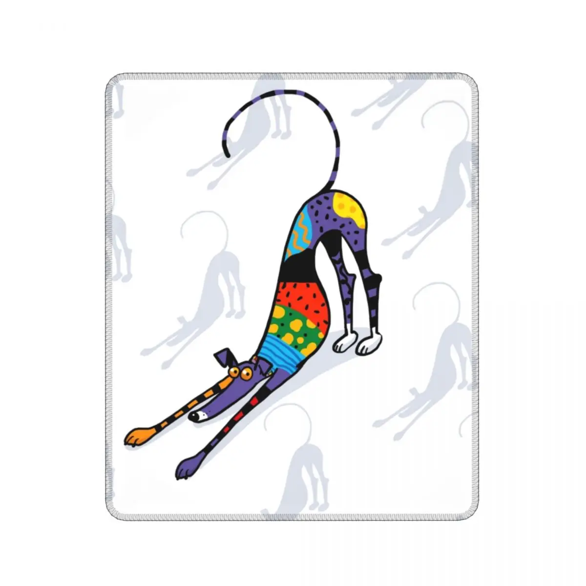 Коврик для мыши калейдоскоп Bowdown клавиатура Greyhound коврик игр в виде собаки