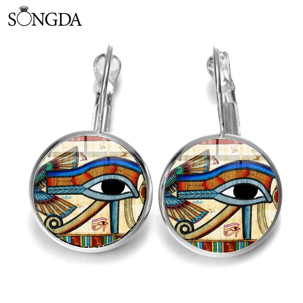 Женские серьги подвески в ретро стиле висячие украшения с геометрическим узором