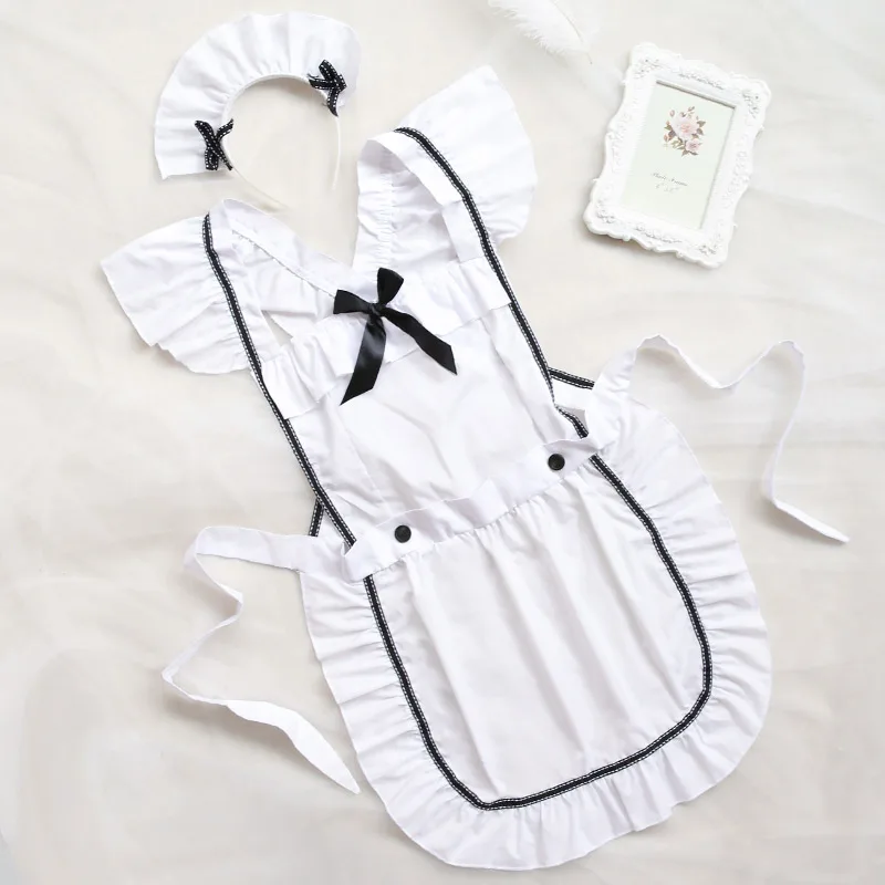 

Maid Uniform Costumes Role Play Party Dress Women Sexy Lingerie Hot Sexy Underwear Lovely Female White Erotic Porno Sexi Costume