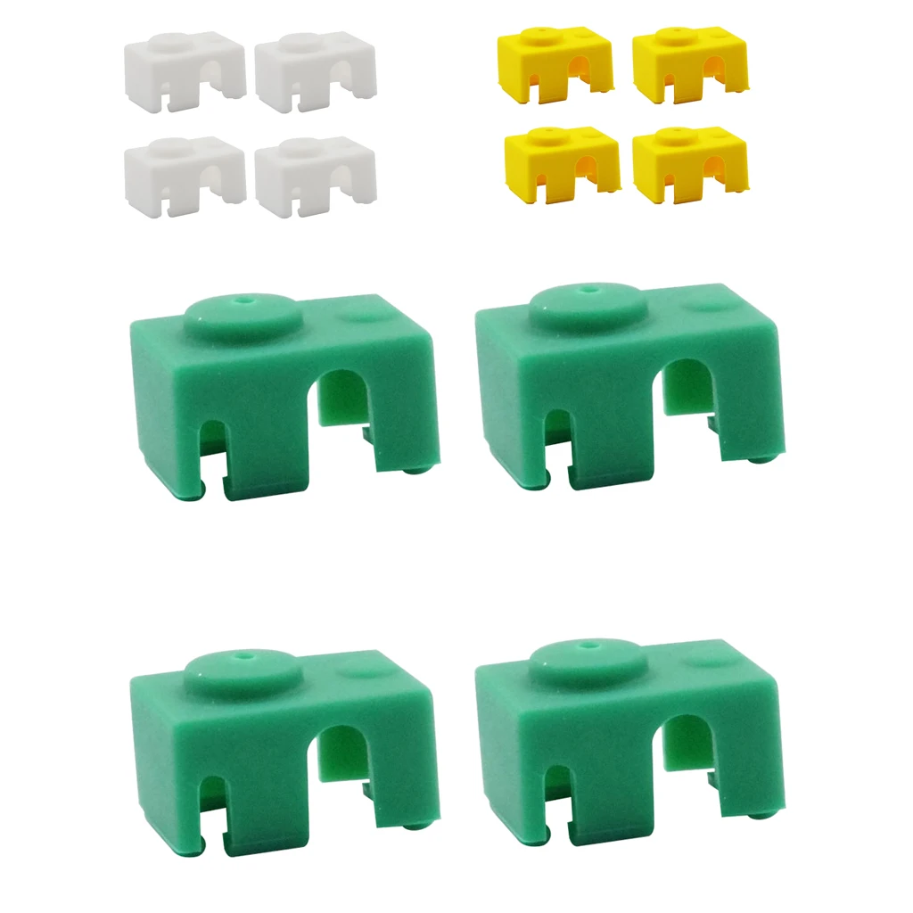 4PCS Silicone Sock Cover Shell For V6 PT100 Aluminum Block 3D Printer | Компьютеры и офис