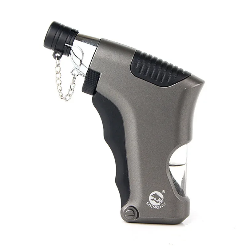 Бутановая струйная зажигалка фонарь ная турбо-зажигалка для сигар металлическая