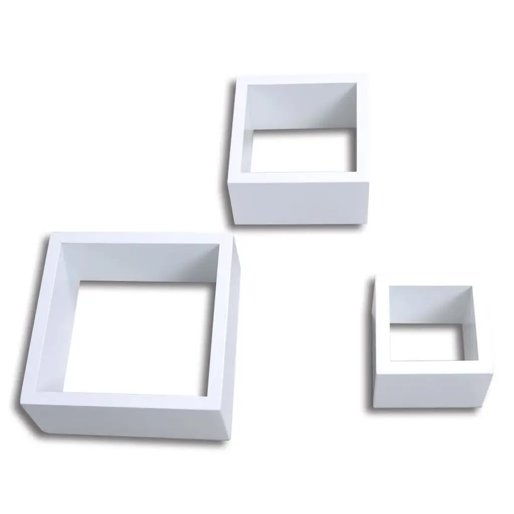 Cube Комплект полок of 3 white |