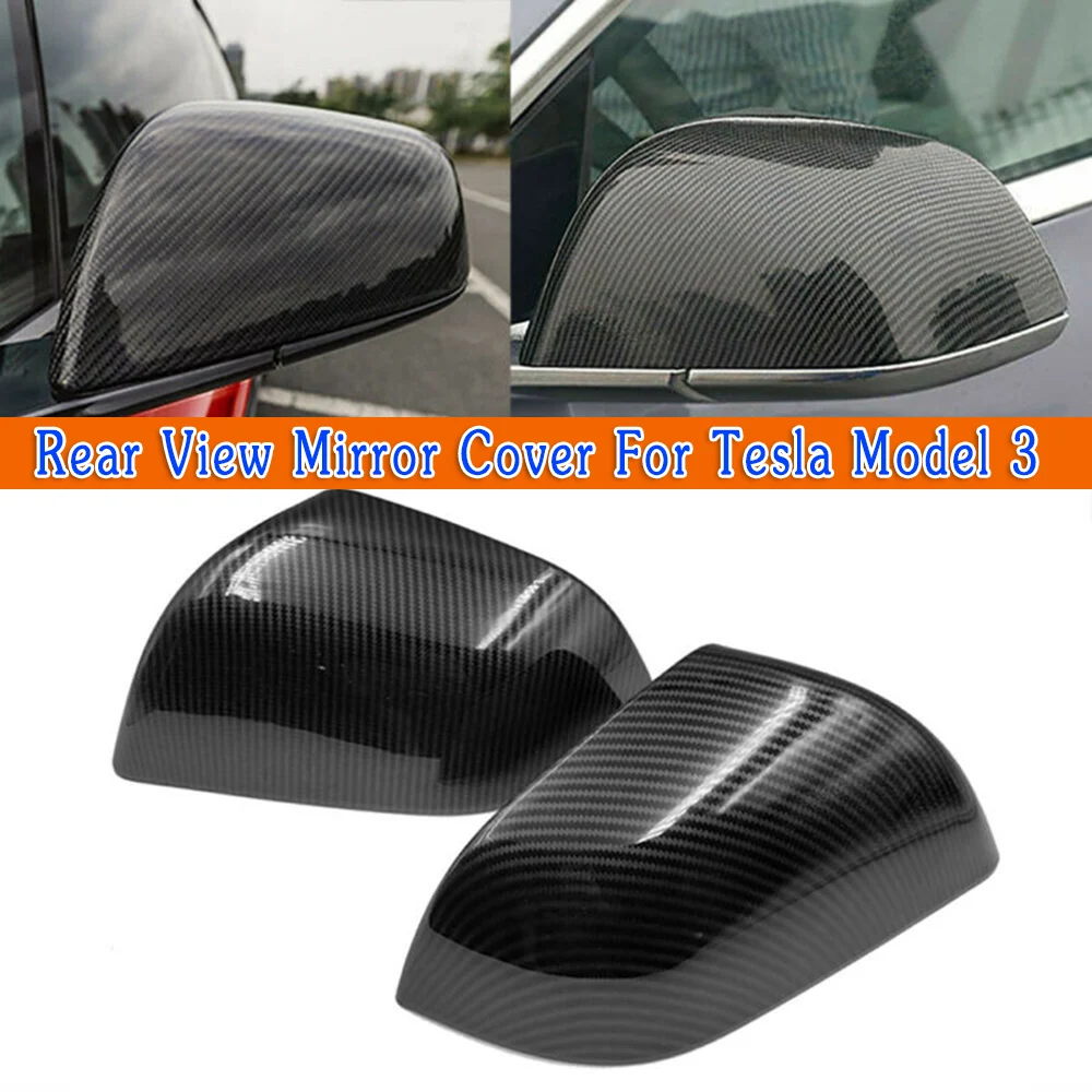 2 шт. для Tesla модель 3 2018 2019 боковое зеркало заднего вида чехол накладка ABS