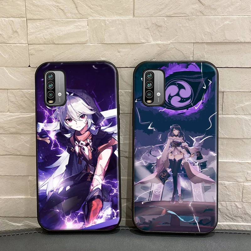 

Genshin General Raid Phone Case For Xiaomi Redmi Note 9 10 Pro MAX 5G 9T Note 9 10 Pro MAX 5G 9T Soft TPU Carcasa Funda