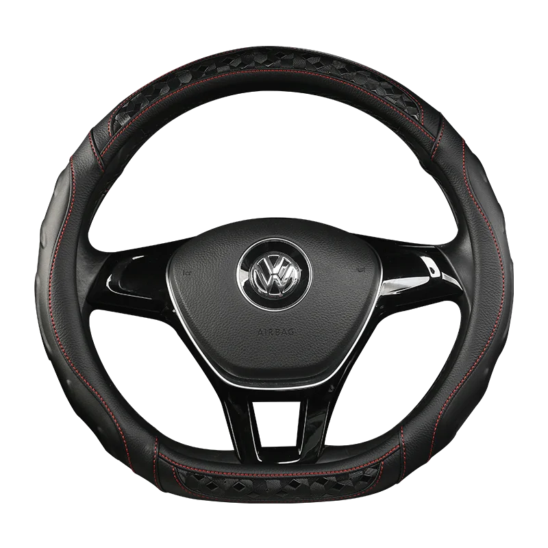 Автомобильный кожаный чехол на руль из углеродного волокна для Skoda Octavia a5 a 5 Superb 2012