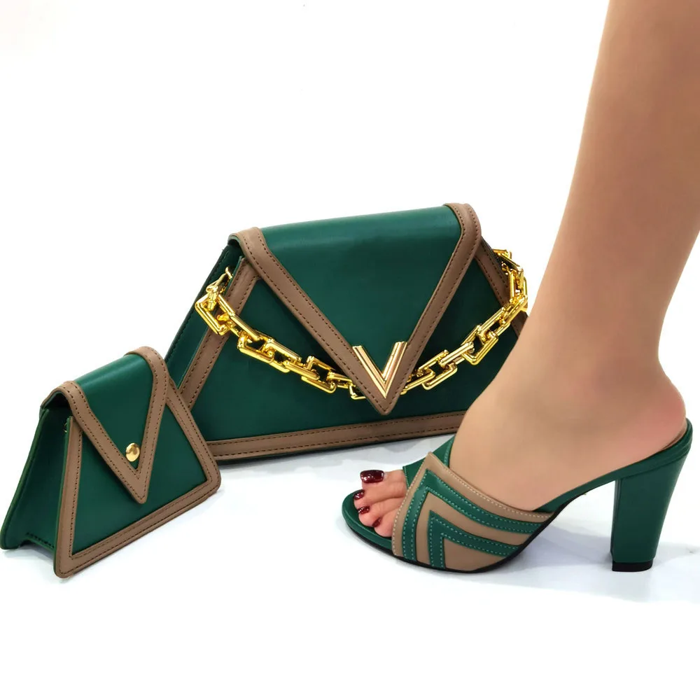 Doershow новые модные итальянские туфли с подходящими сумками комплект женской