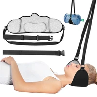 neck stretcher relaxation hammock for neck home hanging pillow neck massager with eye mask drawstring pocket for workers drivers