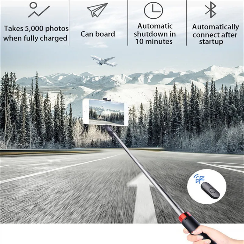 2021 новейший 3 в 1 Беспроводной селфи Палка с Bluetooth мини Портативный мобильный