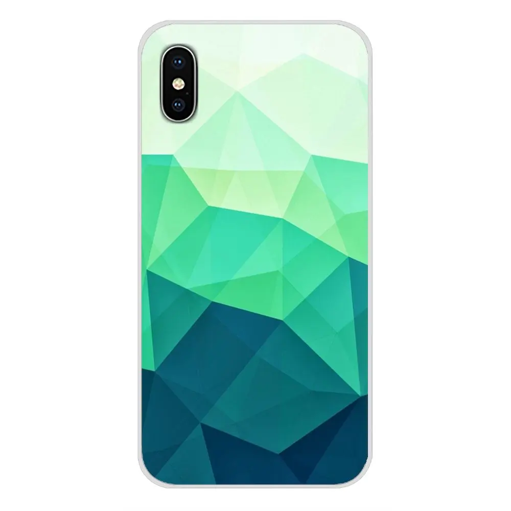 For Sony Xperia Z Z1 Z2 Z3 Z5 compact M2 M4 M5 E3 T3 XA Huawei Mate 7 8 Y3II Accessories Phone Cases Covers Gradient Polygons | Мобильные