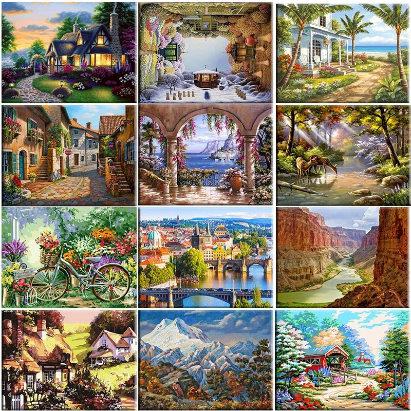 Алмазная картина JIEME Морской пейзаж сделай сам полная вышивка мозаика Стразы