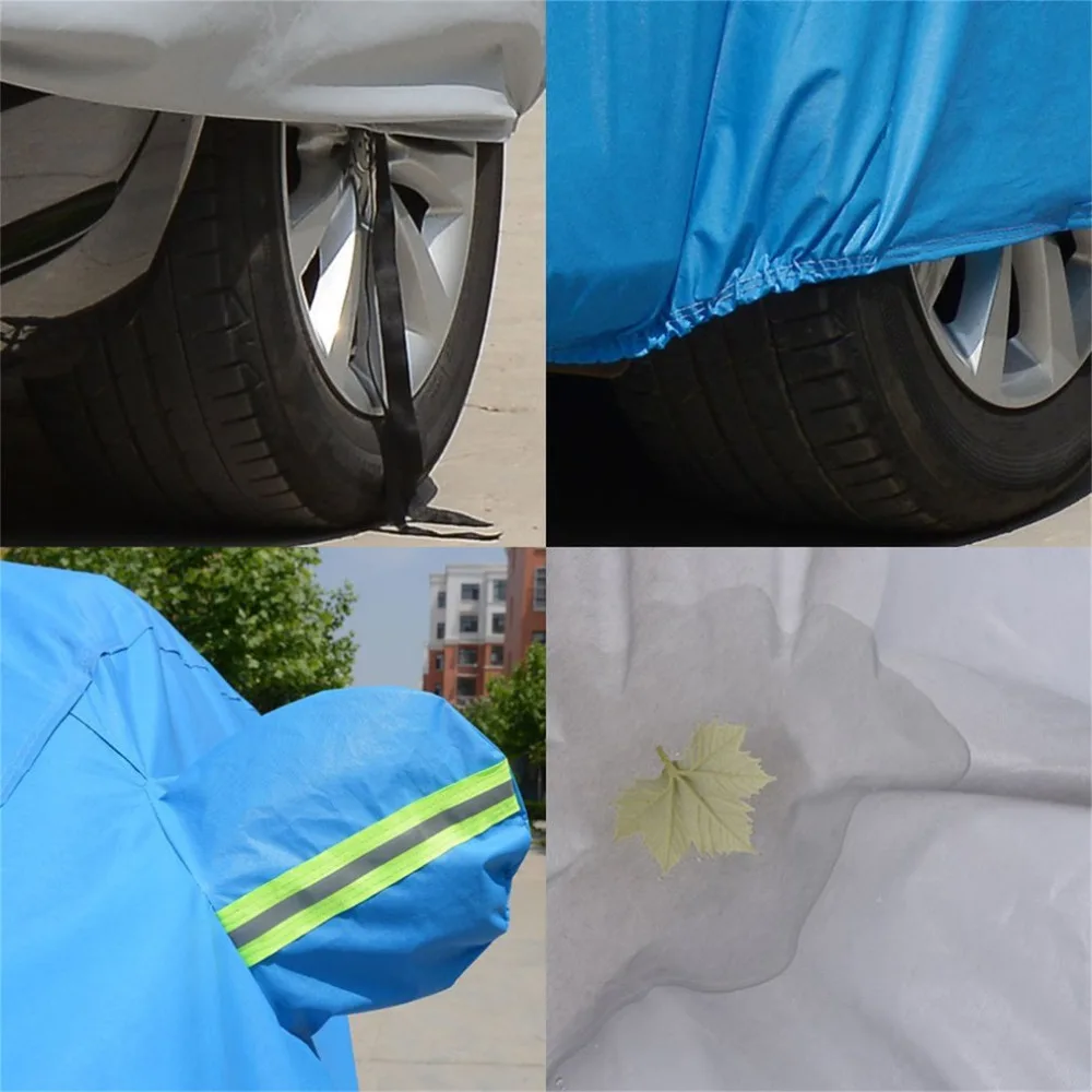

New Universal Thickening Large Car Cover Indoor Outdoor Against Sun Rain Dust UV Rays Protective Breathable Flocking Car Cover
