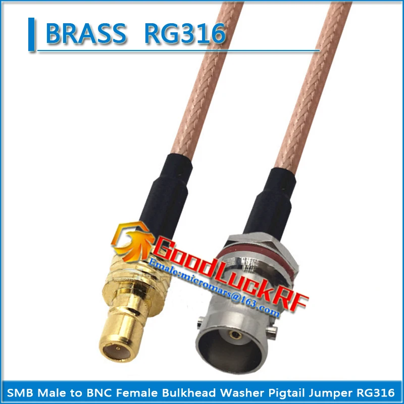 Кабель-удлинитель SMB штекер-гнездо Q9 BNC водонепроницаемая гайка для монтажа на