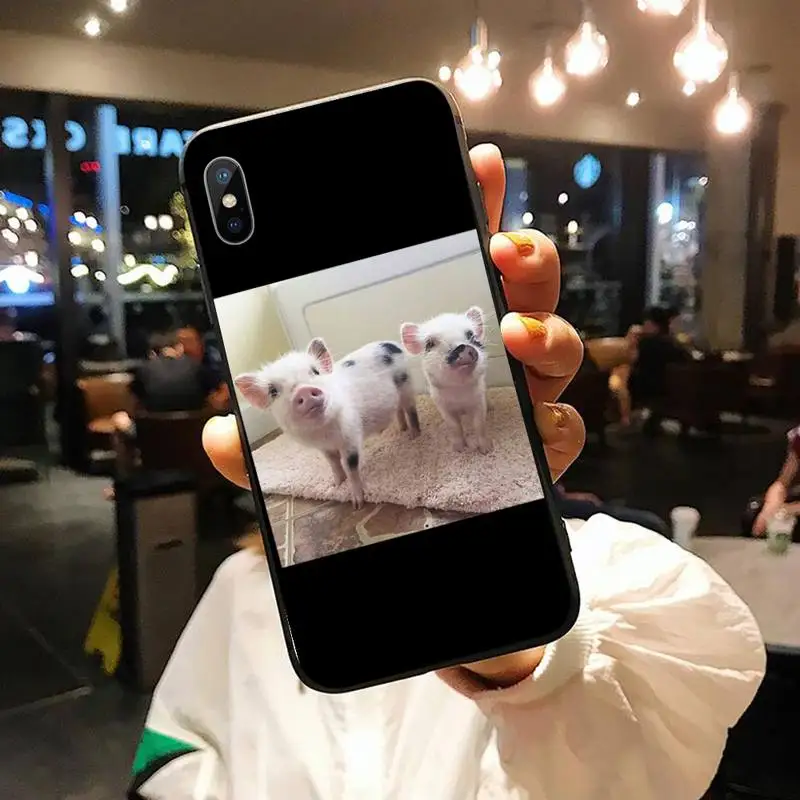 

Funny Cartoon Pig Phone Case for iPhone 11 12 mini pro XS MAX 8 7 6 6S Plus X 5S SE 2020 XR shell