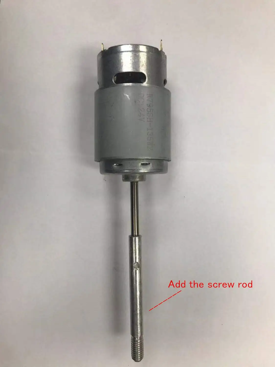 RF-775 вентилятор постоянного тока длинный вал для мотора винт стержень DIY Модель экспериментальный инструмент двигатель 12 В 24 в 5000 об/мин