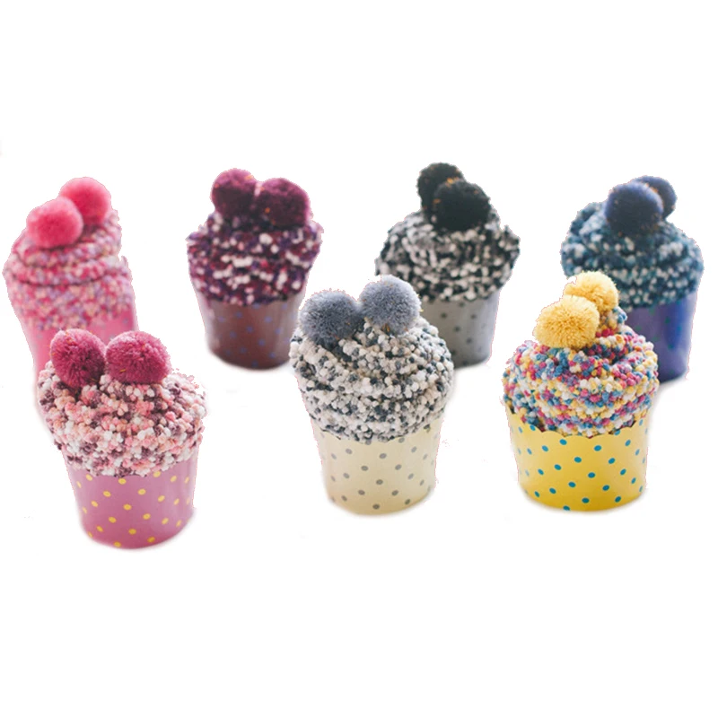 Новые Теплые женские зимние носки из плотной шерсти с помпоном милые