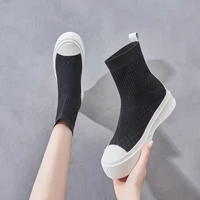 mesh sneaker sock shoes for women wedges heels black high top platforms sneakers fashion comfort shoes casual women high heels