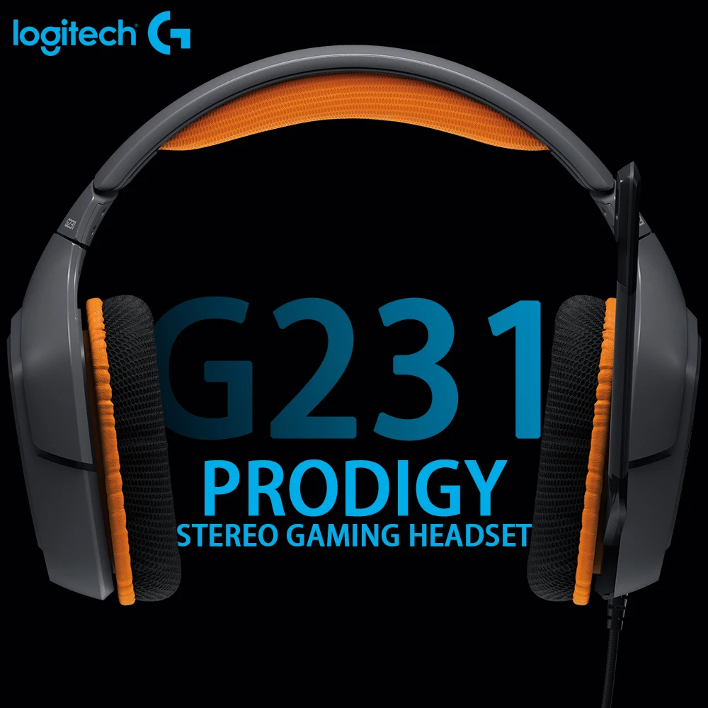Игровая стереогарнитура Logitech G231 микрофон с шумоподавлением и кабелем 3 5 мм для